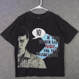 Vintage Funny Dad Grandpa Shirt Mens Large Black Novelty Quote Retro Graphic 90s